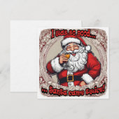 Invitation Santa est venu deux fois ! (Devant / Derrière)