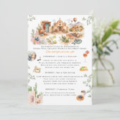 Invitation Santa Fe New Mexico Bachelorette Weekend Itinerary (Debout devant)