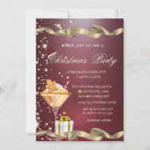 Invitation Santa Hat, Présent, Pain d'épices Noël d'entrepris (Devant)