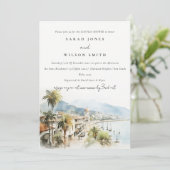 Invitation Santa Marta Colombia Landscape Couples Shower (Debout devant)