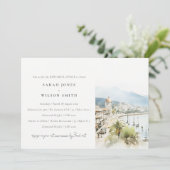 Invitation Santa Marta Colombia Landscape Rehearsal Dinner (Debout devant)