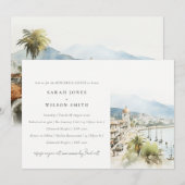 Invitation Santa Marta Colombia Landscape Rehearsal Dinner (Devant / Derrière)