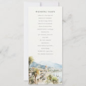 Invitation Santa Marta Colombia Landscape Wedding Program (Dos)