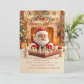 Invitation Santa’s Next Move – Funny Christmas Chess Party In (Debout devant)