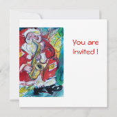 INVITATION SANTA & SAX, FÊTE DE NOËL (Dos)