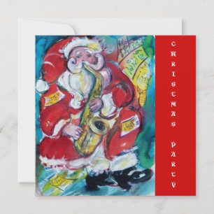 INVITATION SANTA & SAX, FÊTE DE NOËL