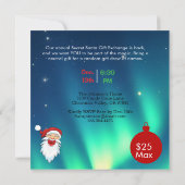 Invitation Santa Sleigh & Northern Lights Secret Santa Party (Dos)