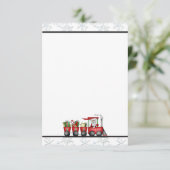 Invitation Santa Train Holiday stationery (Debout devant)