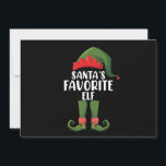 Invitation Santas Favori Elf Matching Famille Noël<br><div class="desc">Santas Favori Elf Matching Famille Noël</div>