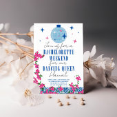 Invitation Santorin Bougainvillier Musical Bachelorette