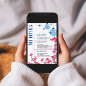 Invitation Santorin Bougainvillier Musical Bachelorette