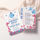 Invitation Santorin Bougainvillier Musical Bachelorette
