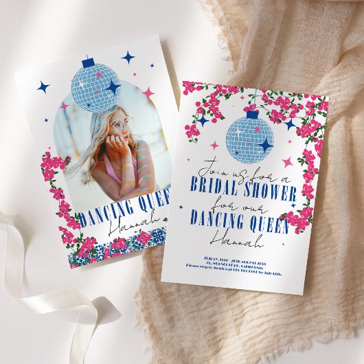 Invitation Santorin Musical Bougainvillea nuptiale