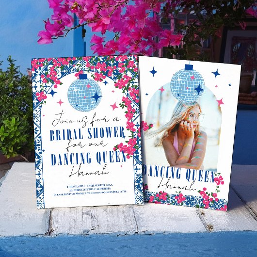 Invitation Santorin Musical Bougainvillea nuptiale