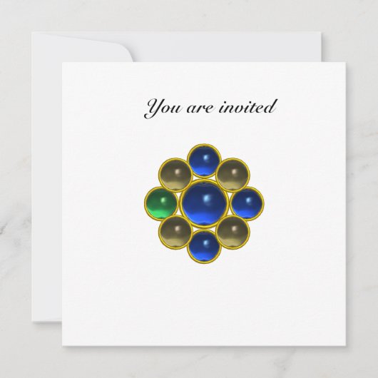 Invitation Saphir agate blanc MON (Devant)