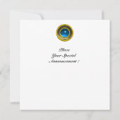 Invitation Saphir agate blanc MON (Dos)