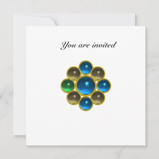 Invitation Saphir agate blanc MON (Devant)