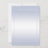 Invitation Saphir Gemme & Paillettes & 1er Mariage (Dos)