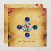 Invitation Saphir SKULL RIDERS (Devant / Derrière)