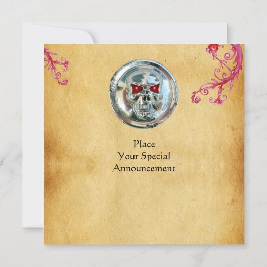 Invitation Saphir SKULL RIDERS (Dos)