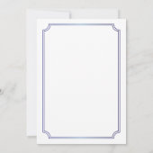 Invitation Saphirs Diamants 5e anniversaire de mariage (Dos)