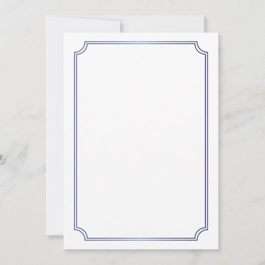 Invitation Saphirs Diamants 5e anniversaire de mariage (Dos)