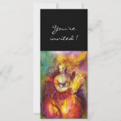 Invitation SAPHO, rouge jaune vert brillant (Dos)