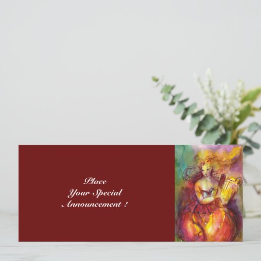 Invitation SAPHO, rouge jaune vert vif (Debout devant)