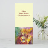 Invitation SAPHO, rouge jaune vert vif (Debout devant)
