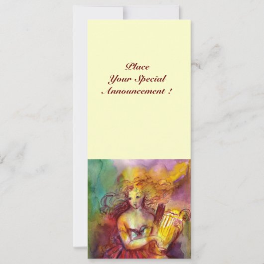 Invitation SAPHO, rouge jaune vert vif (Devant)