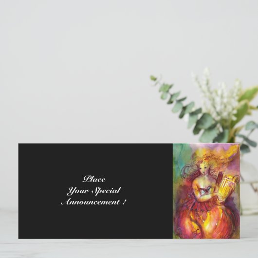 Invitation SAPHO, rouge vif jaune vert (Debout devant)