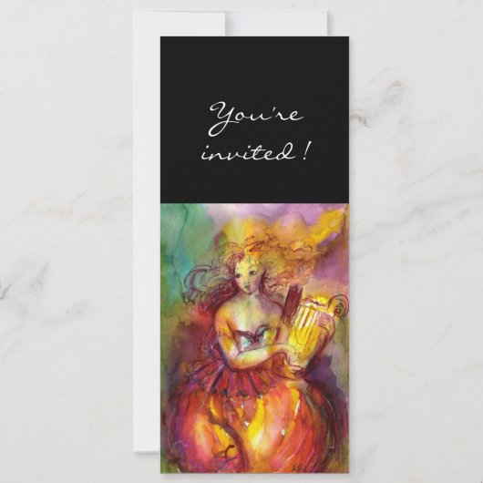 Invitation SAPHO, rouge vif jaune vert (Dos)