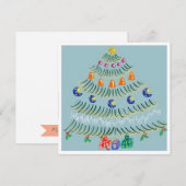 Invitation Sapin de Noël (Devant / Derrière)