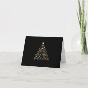 Invitation Sapin de Noël de vélo drôle de cycliste cycliste N