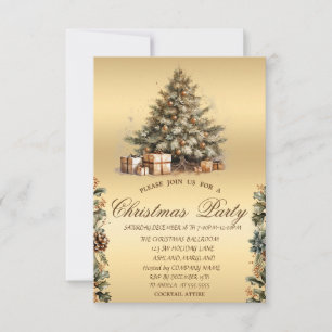 Invitation Sapin de Noël,Société de cônes de Noël