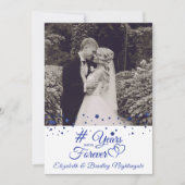 Invitation Sapphire Anniversaire DES ANNÉES EN UNE FOREVER Ph (Devant)