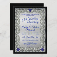 Sapphire Diamond 45e anniversaire de Mariage
