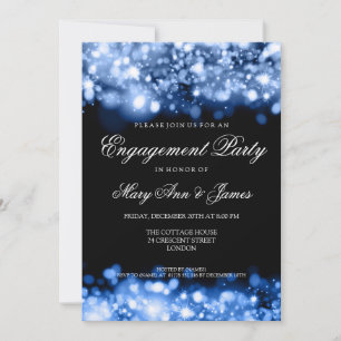 Invitation Sapphire du Mariage Engagement Party