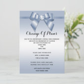 Invitation Sapphire Gem Bow & Ribbon Changement De Plan (Debout devant)