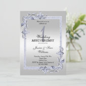 Invitation Sapphire Gem & Parties scintillant & Silver 1er Ma (Debout devant)