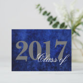 Invitation Sapphire Grad | Blue Royal Cobalt Azure Année (Debout devant)