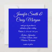 Invitation Sapphire rose chaud bleu Orion Nebula Mariage cosm (Devant)