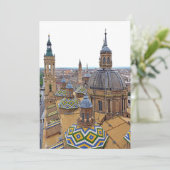 Invitation Saragosse. La Cathédrale Notre-Dame du Pilier. (Debout devant)