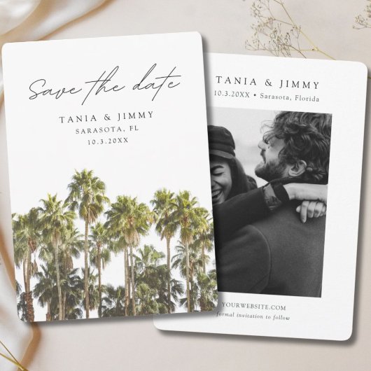 Invitation Sarasota Mariage Floride Enregistrer la date