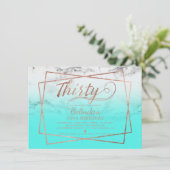 Invitation Sarcelle d'hiver rose trente de marbre de (Debout devant)