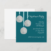 Invitation sarcelle pour fête à la maison de vacan (Devant / Derrière)