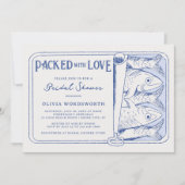 Invitation Sardines en boîte Pleines d'Amour Enterrement de V (Devant)