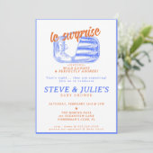 Invitation Sardines Françaises Modernes Baby shower De Poisso (Debout devant)