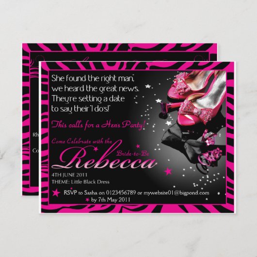 Invitation Sasha_HensParty (Devant / Derrière)