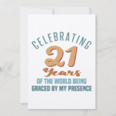 Invitation Sassy 21e Anniversaire (Devant)